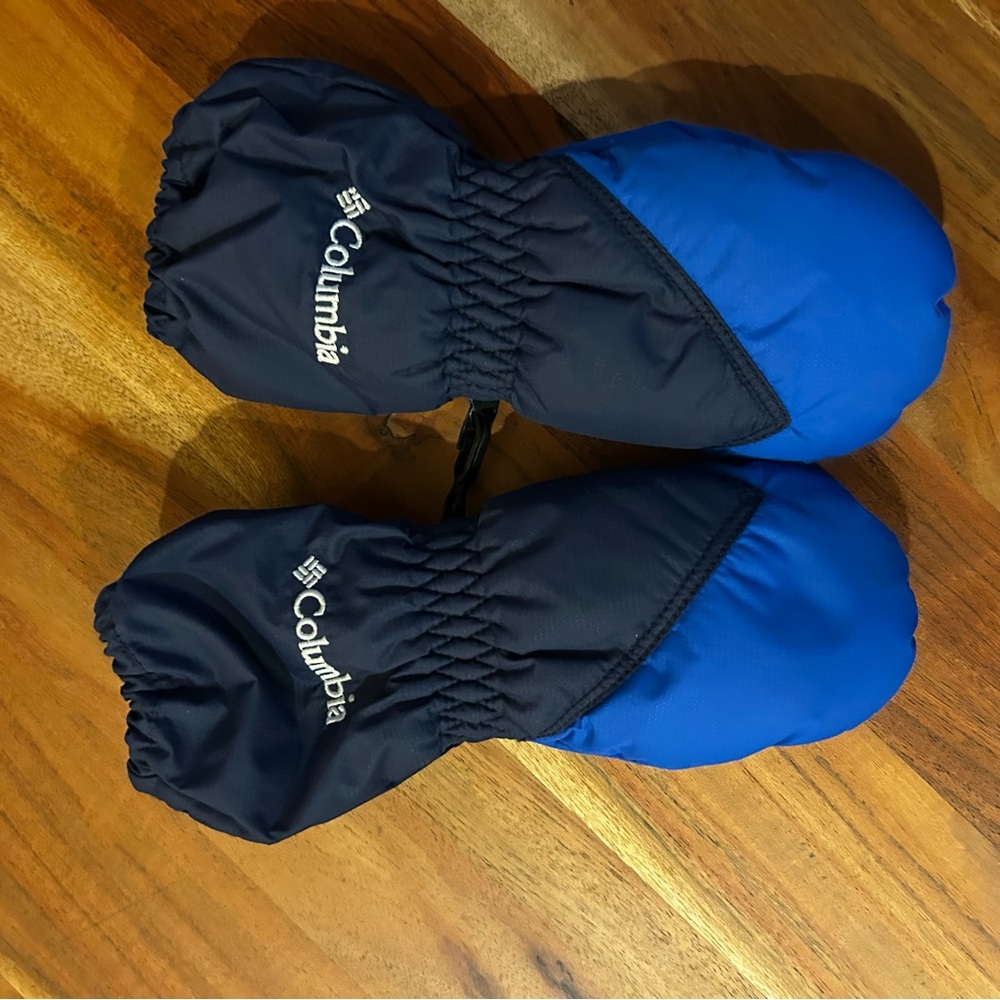 Columbia Kids' Mittens in Blue and Black